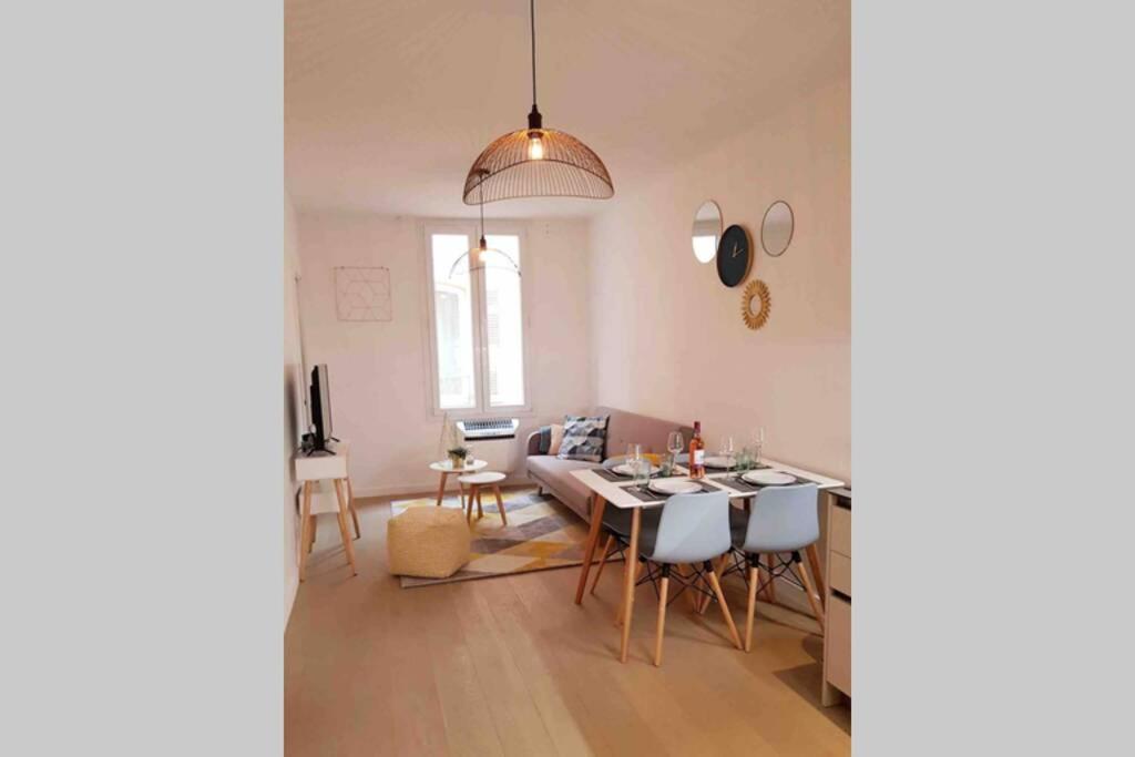 Appartement 2 Chambres Refait A Neuf, Climatise, A 2 Min De La Mer 尼斯 外观 照片
